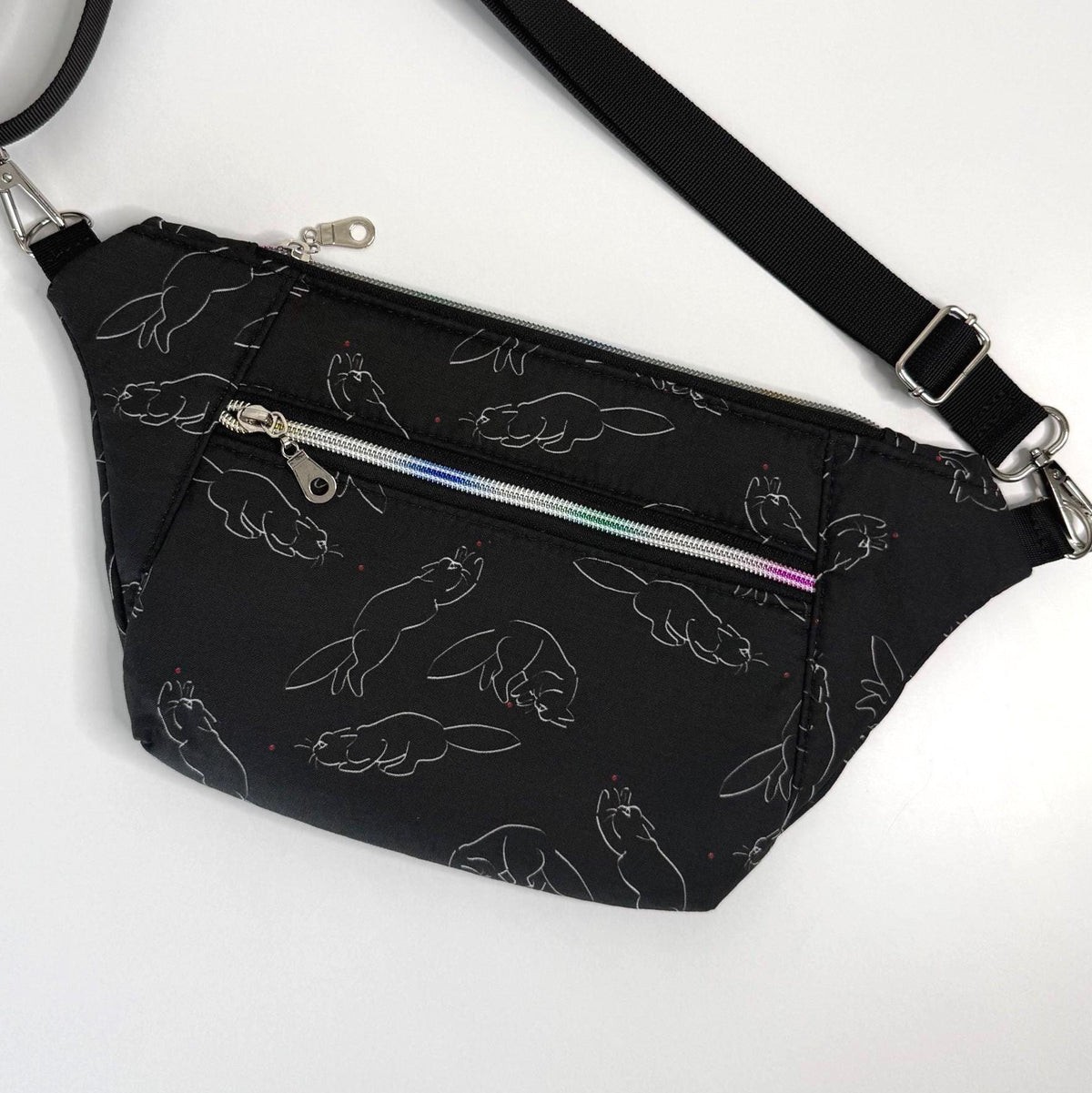 Cat Chasing a Red Dot Sling Bag Belt Bag