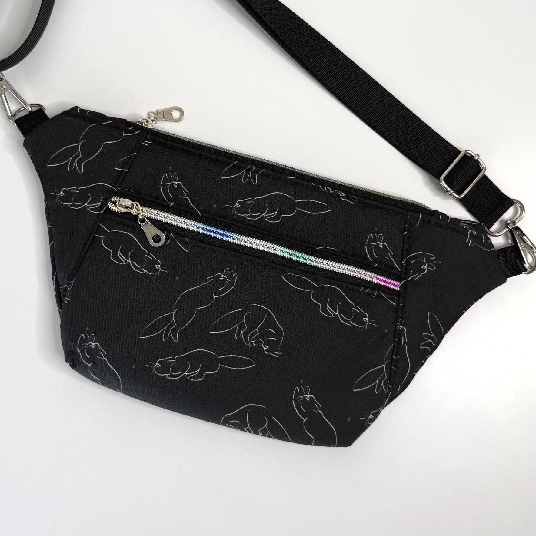 Cat Chasing a Red Dot Sling Bag Belt Bag