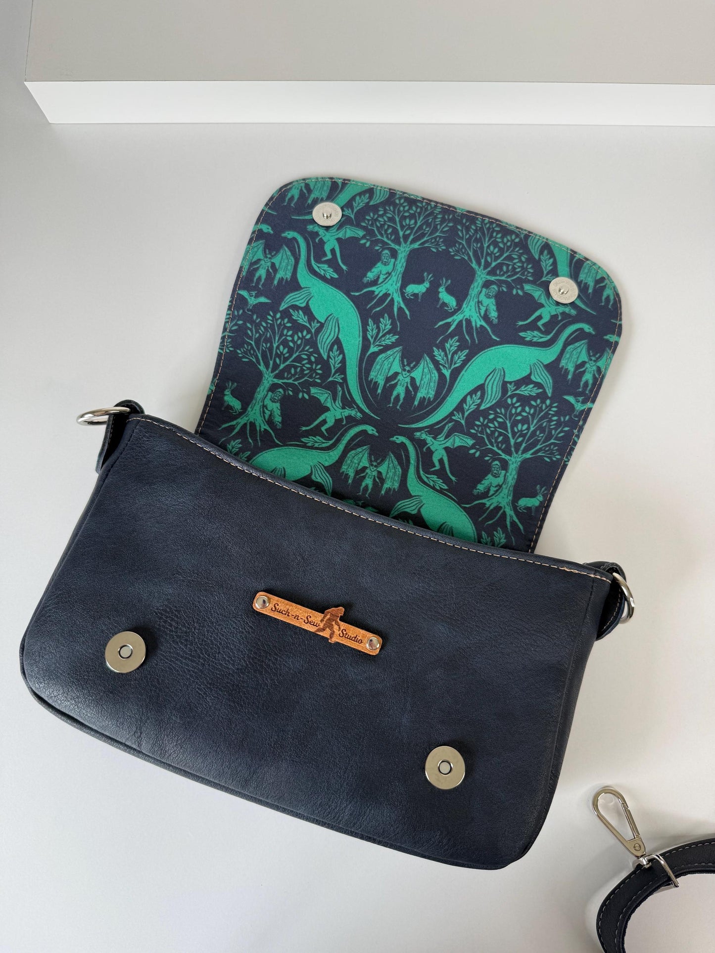 Cryptid Damask Saddlebag Crossbody Bag Purse