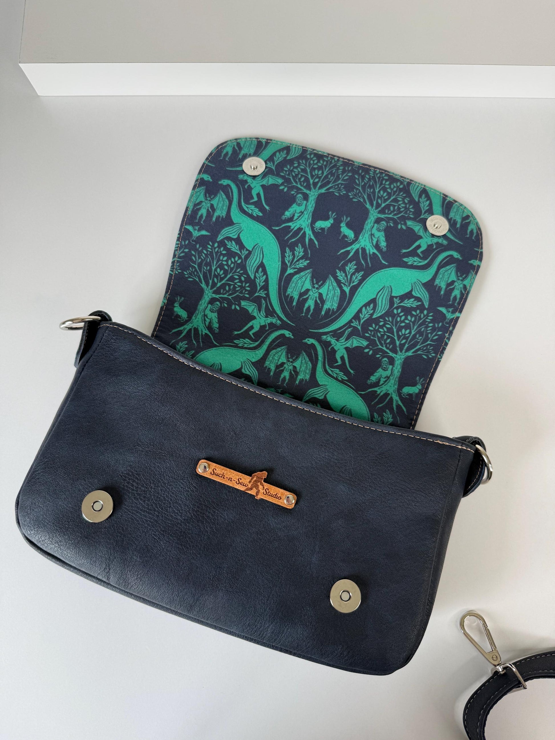 Cryptid Damask Saddlebag Crossbody Bag Purse