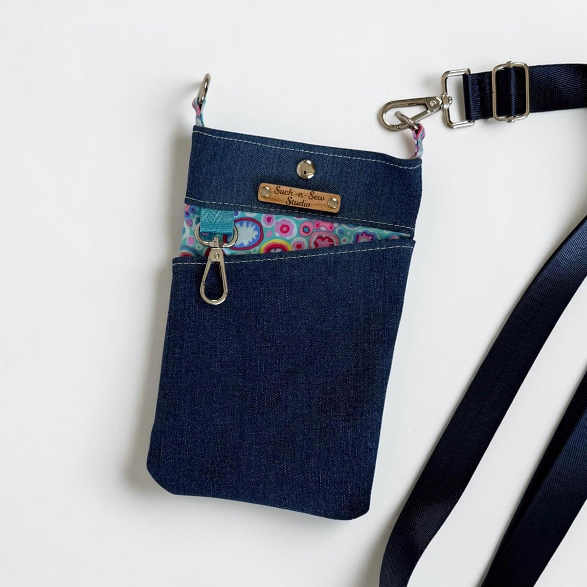 Upcycled Denim Crossbody Bag