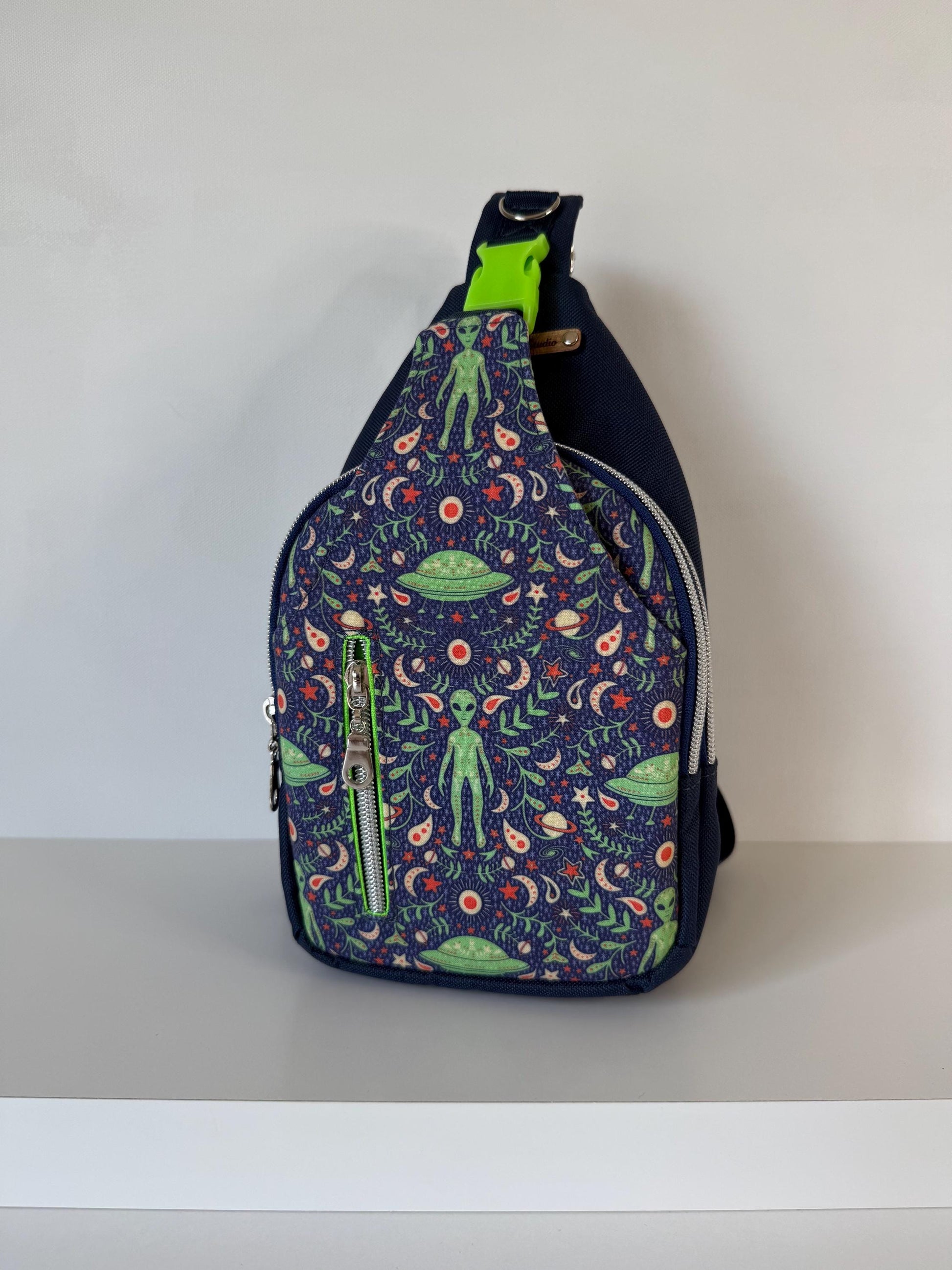 Alien Folk Damask Sling Bag, Small but Spacious