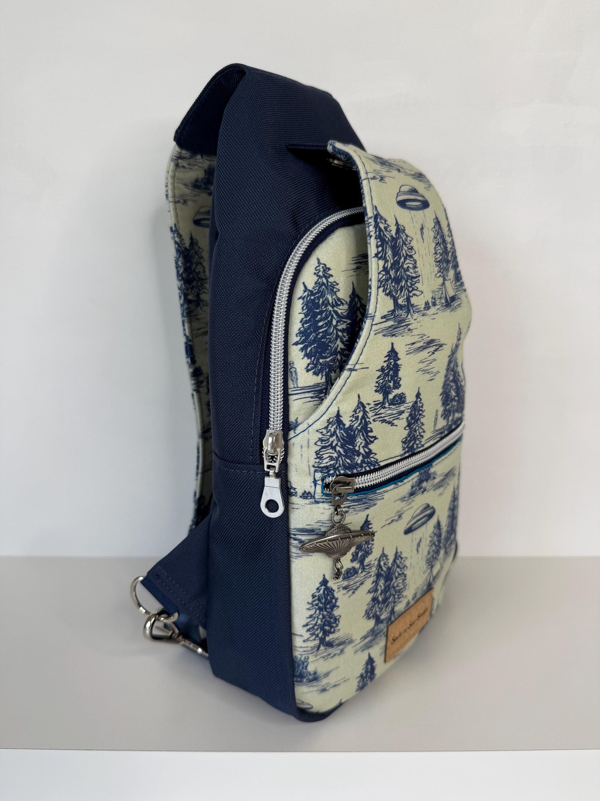 Alien Abduction Sling Bag Crossbody Retro Style