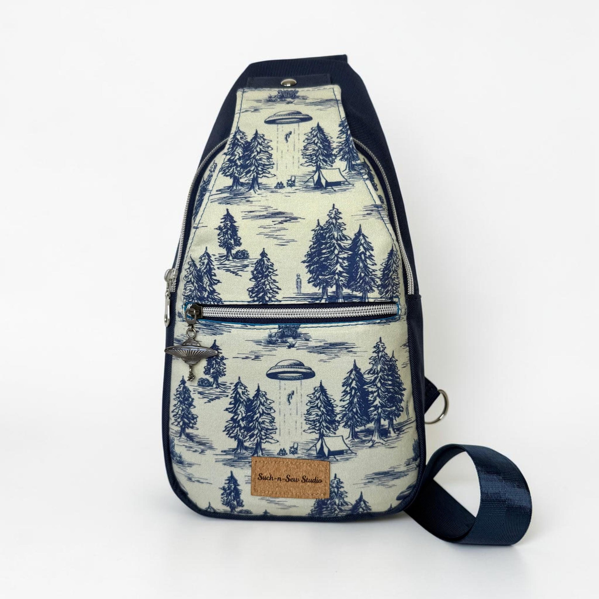Alien Abduction Sling Bag Crossbody Retro Style