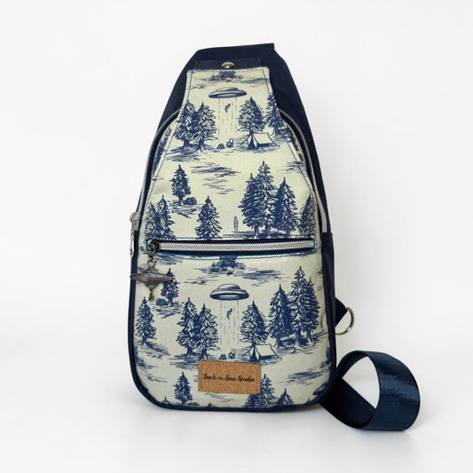 Alien Abduction Sling Bag Crossbody Retro Style