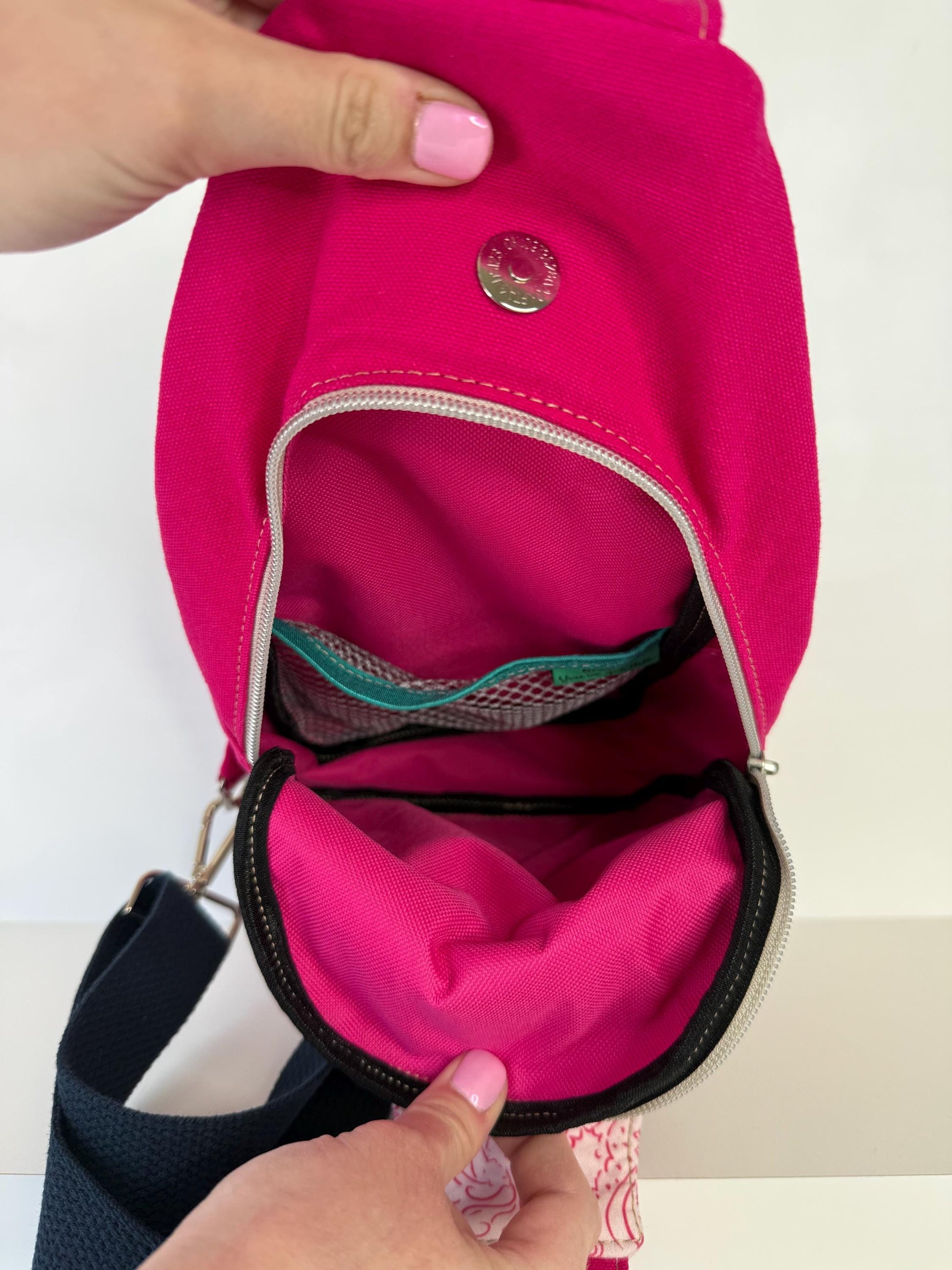 Mermaid on a Seahorse Sling Bag Crossbody Retro Style