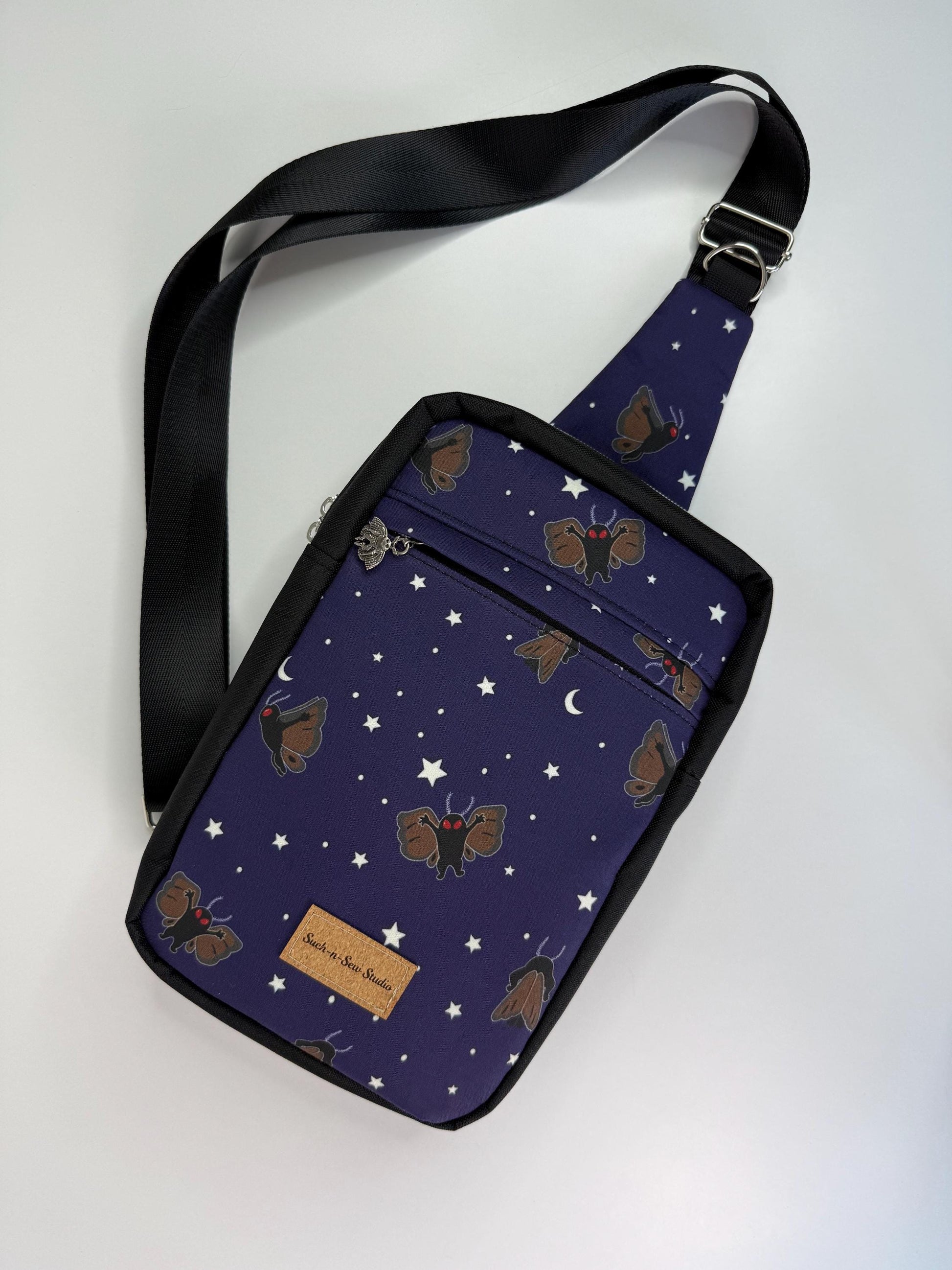 Mothman at Midnight Sling Bag, Big and Boxy