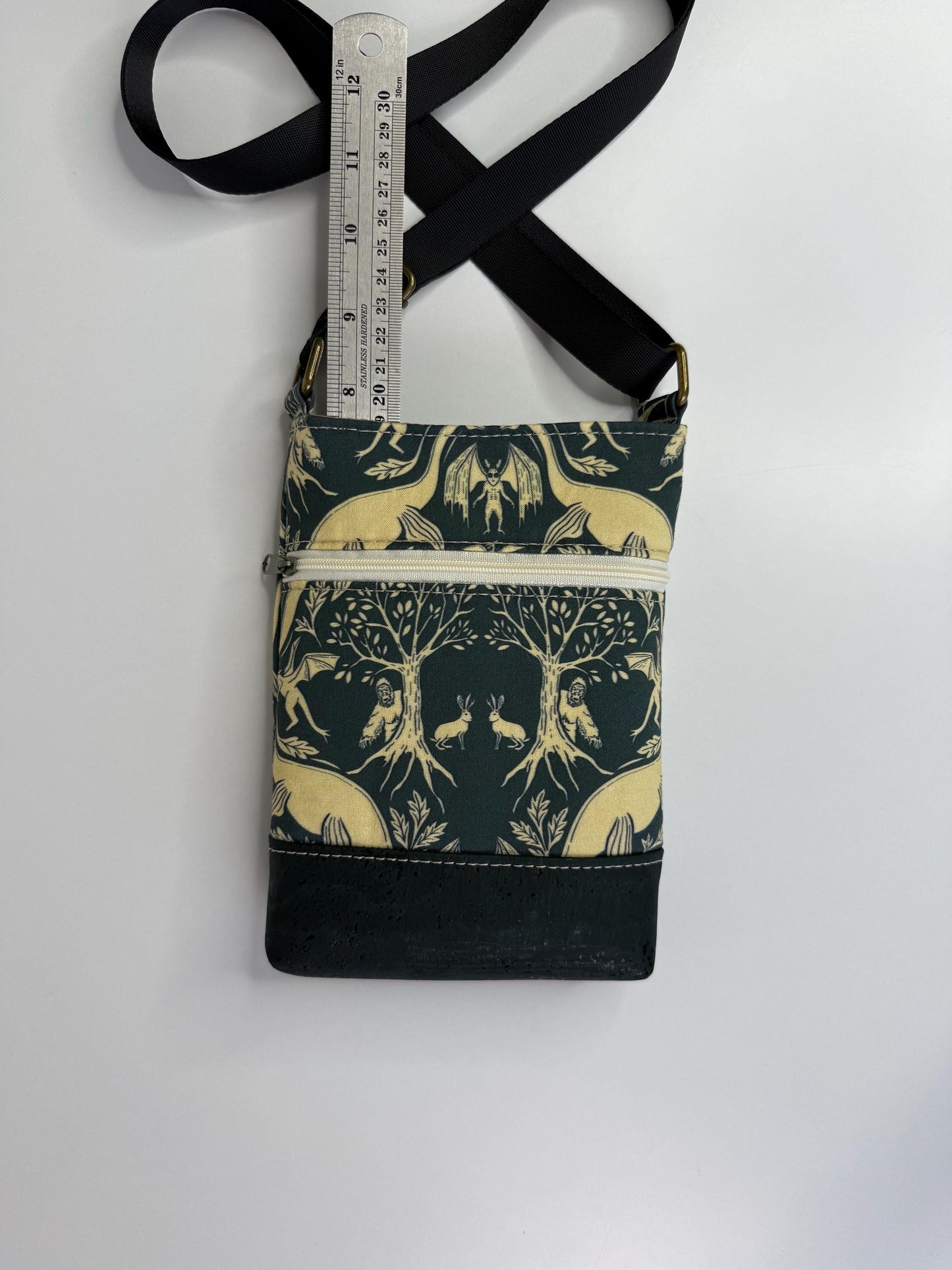 Cryptids Compact Crossbody with Bigfoot, Nessie, Jackalope, and Mothman