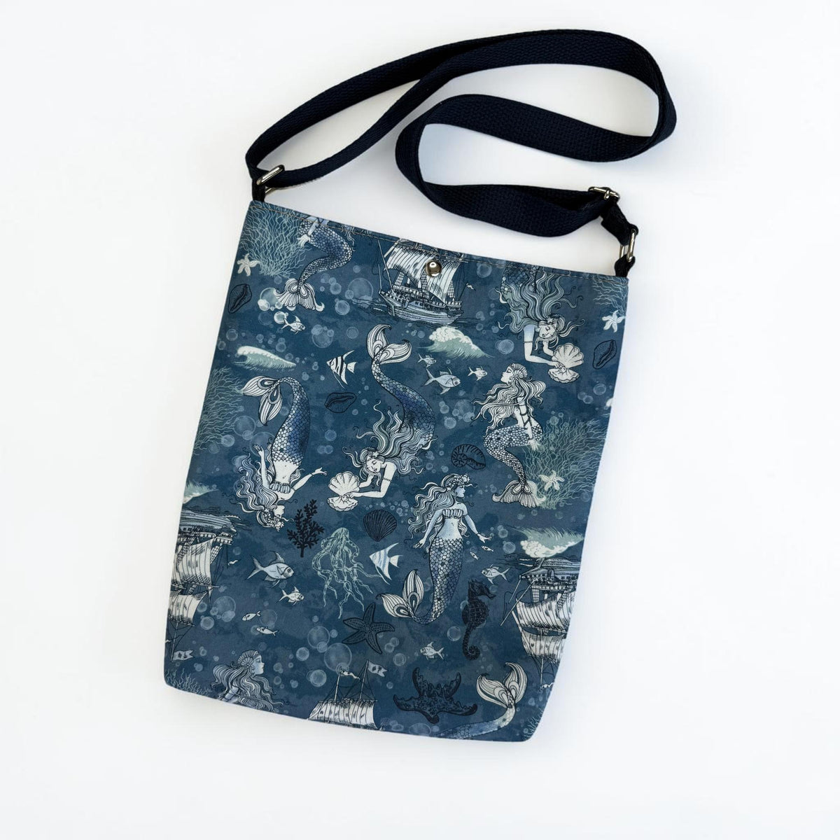 Mermaid Crossbody Tote Bag