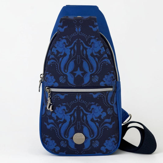 Mermaid Damask Sling Bag Crossbody Retro Style