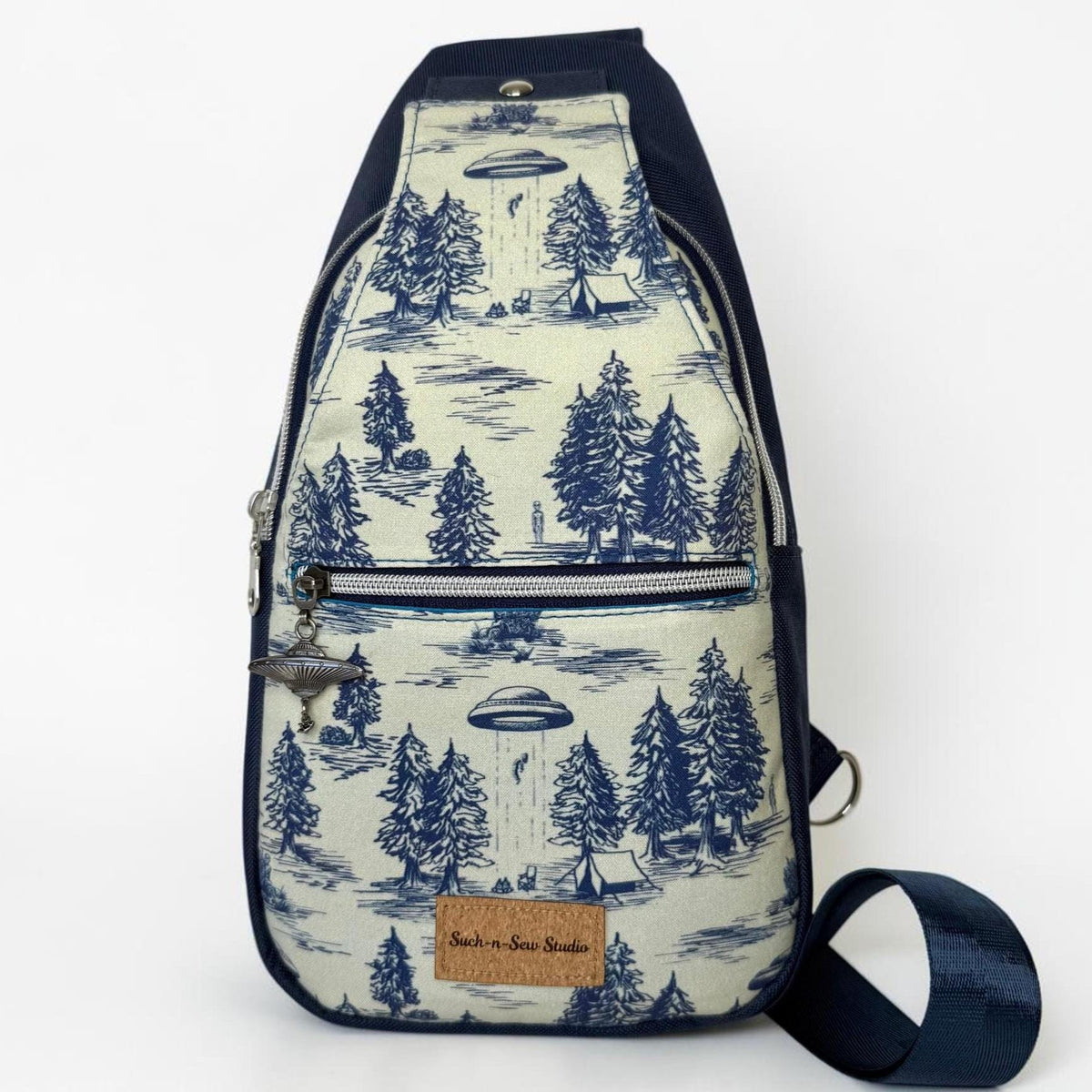 Alien Abduction Sling Bag Crossbody Retro Style