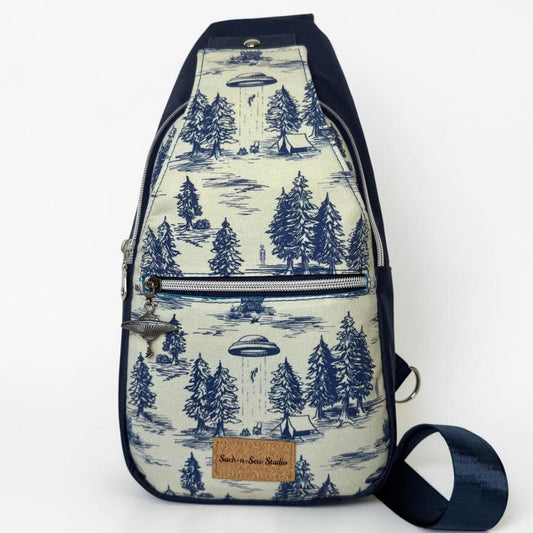 Alien Abduction Sling Bag Crossbody Retro Style