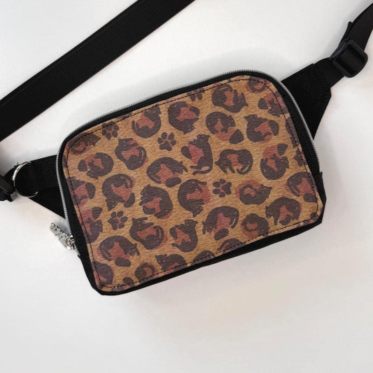 Lazy Leopard Sling Bag Waist Fanny Pack
