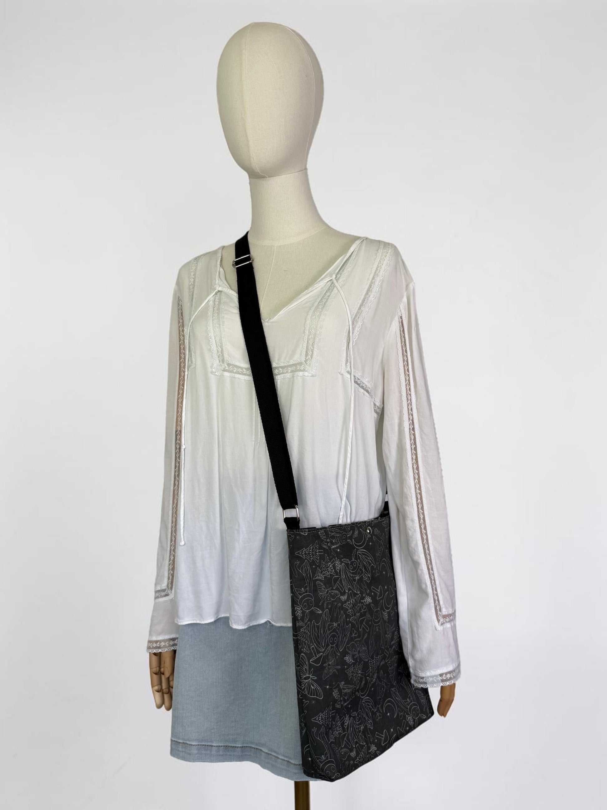 Mothman Crossbody Tote Bag
