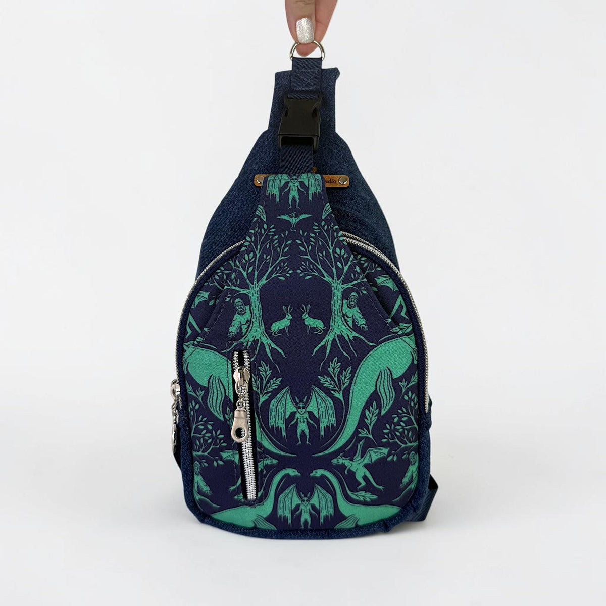 Cryptid Damask Sling Crossbody Bag
