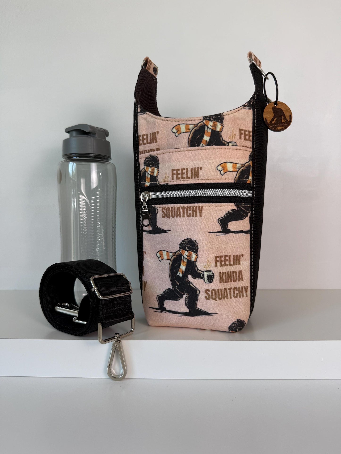 Bigfoot Water Bottle Crossbody Bag H2O to Go