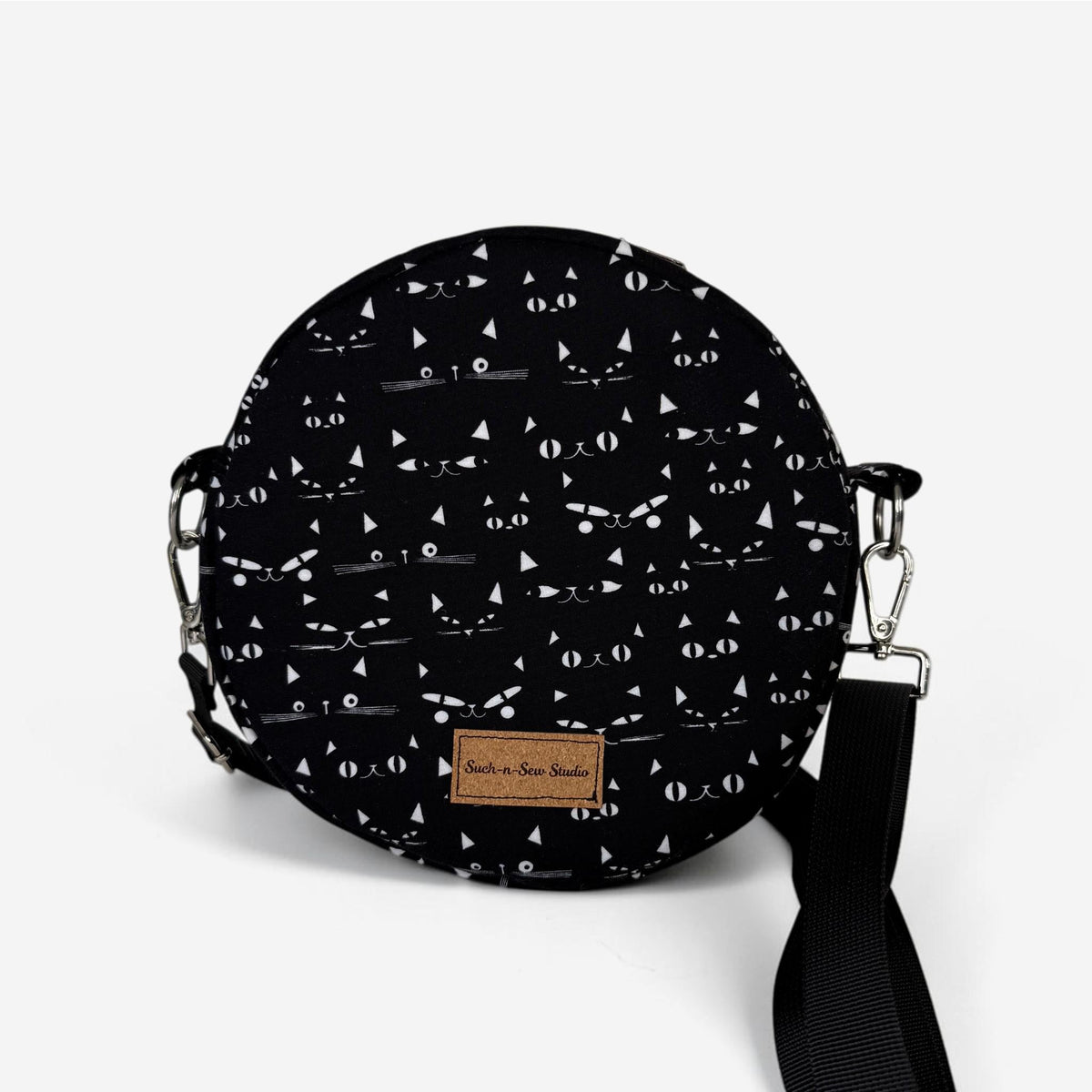 Curious Cats Circle Crossbody Bag Purse