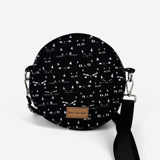 Curious Cats Circle Crossbody Bag