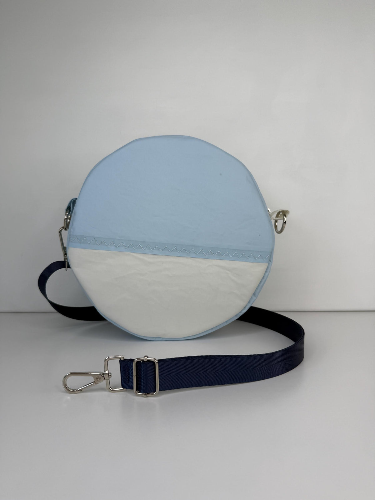 Upcycled Sailcloth Circle Crossbody Bag
