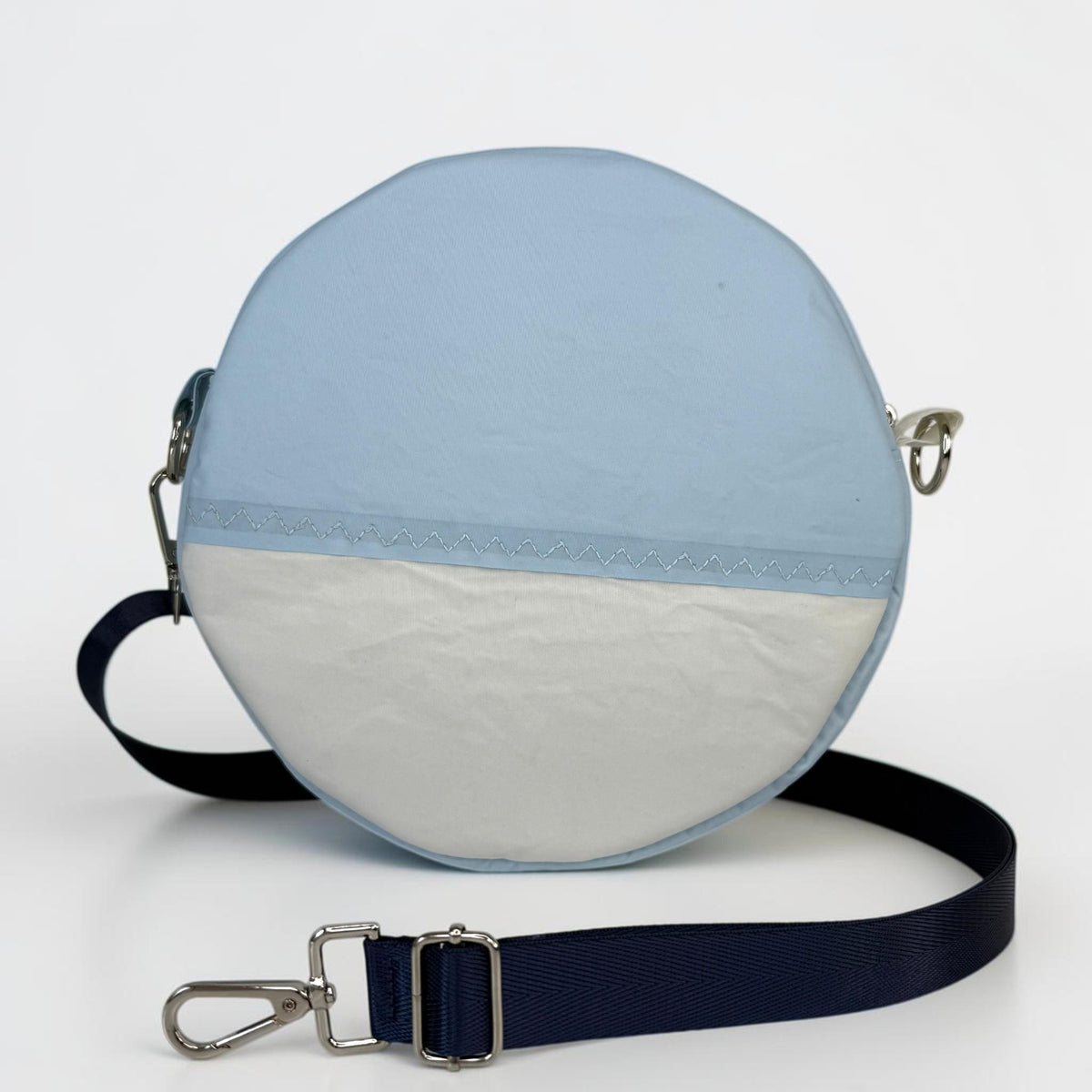 Upcycled Sailcloth Circle Crossbody Bag