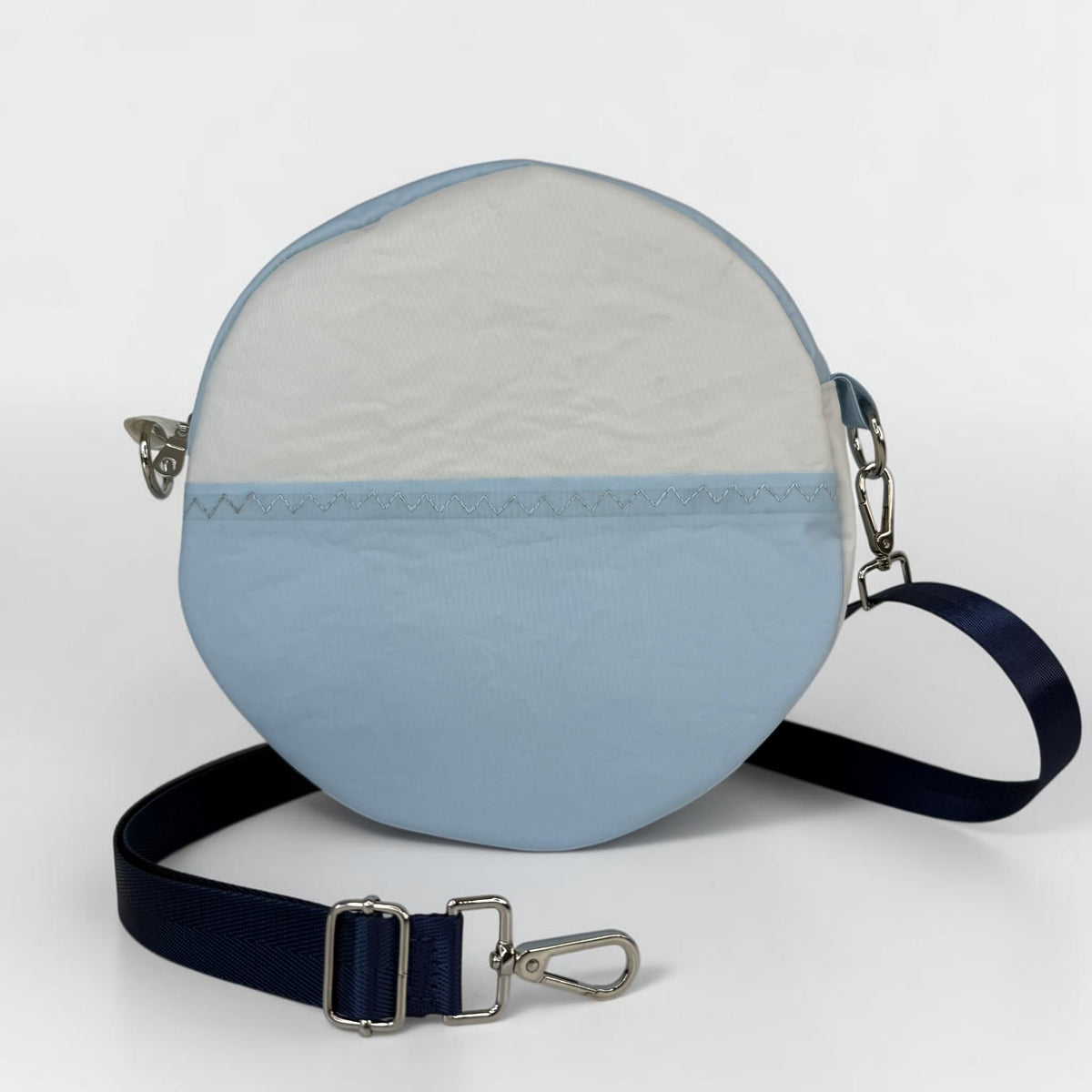 Upcycled Sailcloth Circle Crossbody Bag
