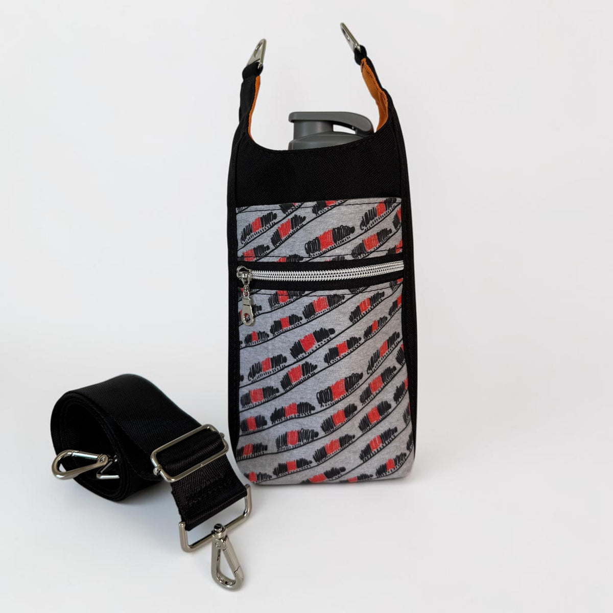 Woolly Worm Water Bottle Crossbody Bag H2O to Go