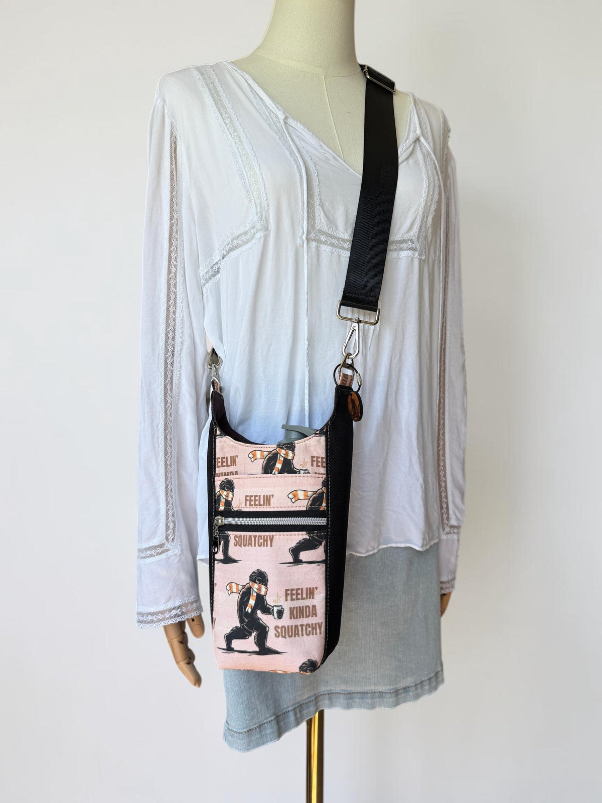 Bigfoot Water Bottle Crossbody Bag H2O to Go