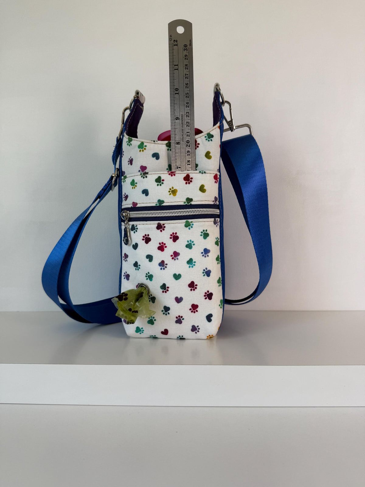 Paw Love Water Bottle Bag with Dog Poo Bag Dispenser