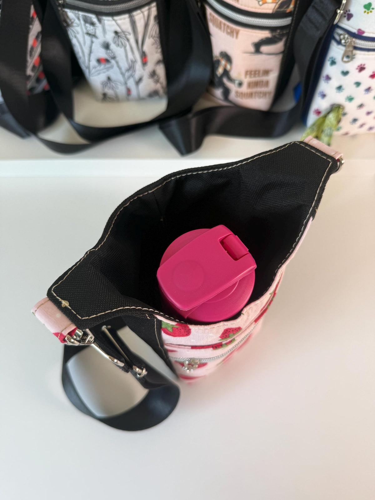 Strawberry Water Bottle Crossbody Bag H2O to Go