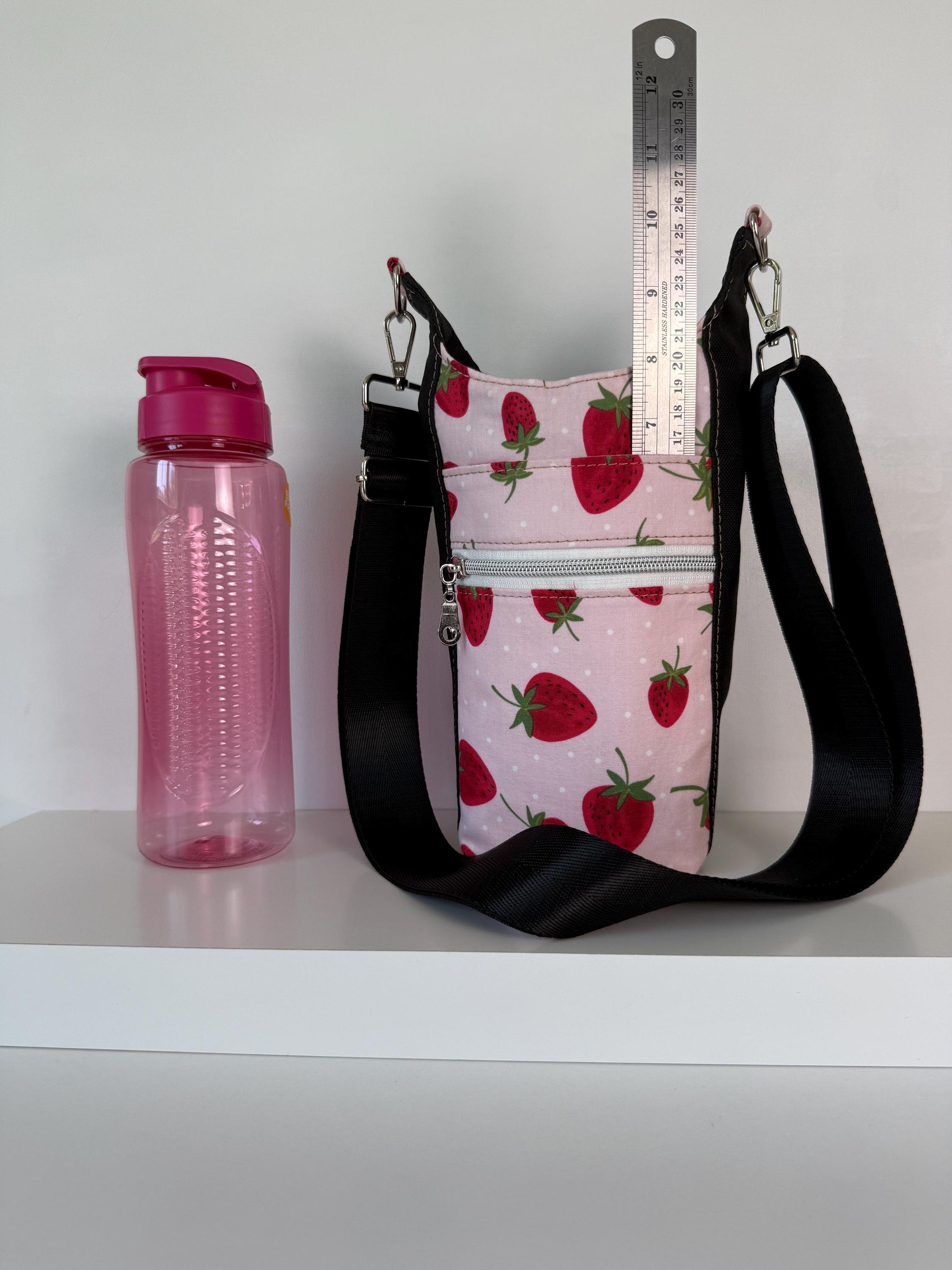 Strawberry Water Bottle Crossbody Bag H2O to Go