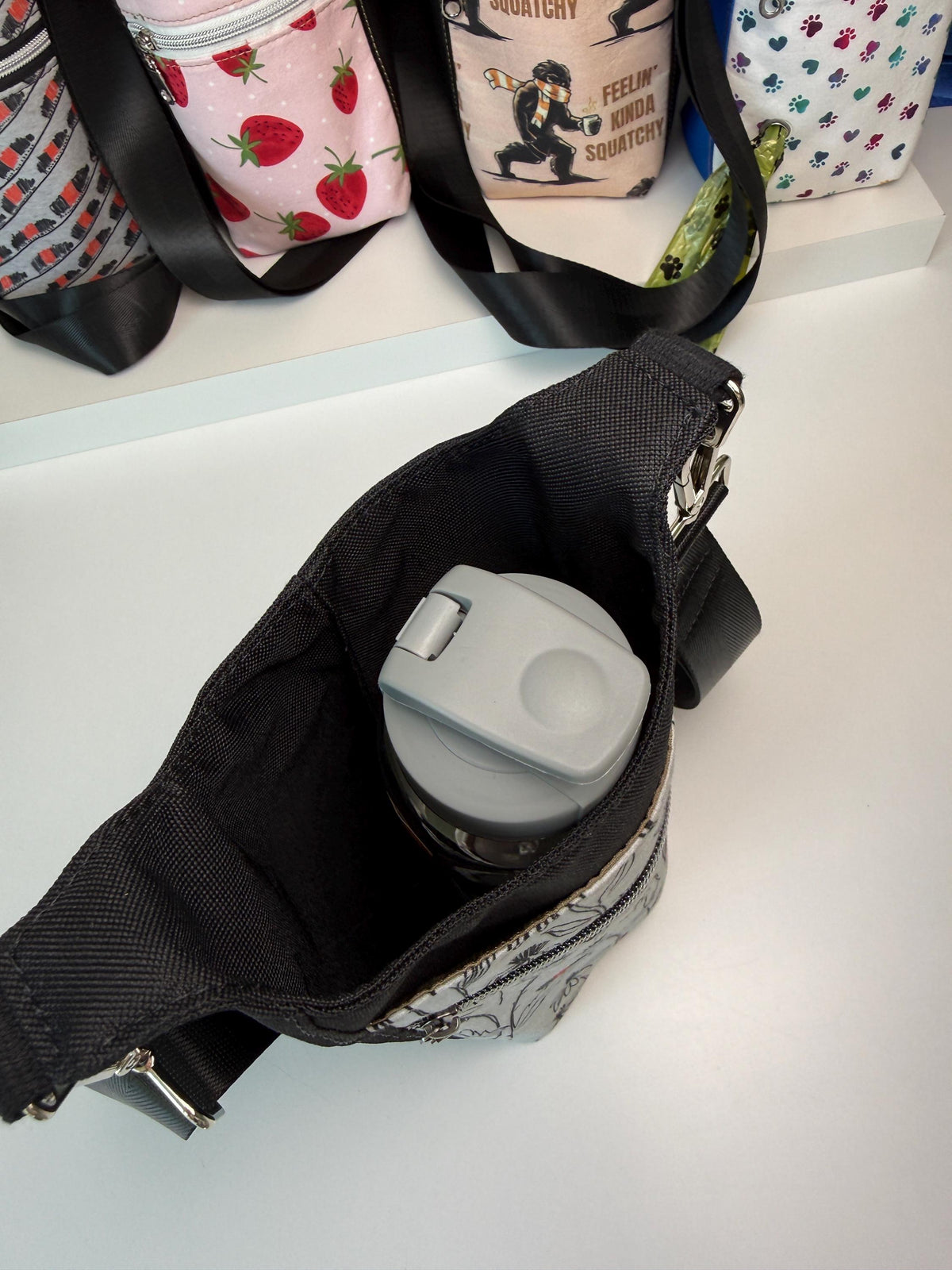 Woolly Worm Water Bottle Crossbody Bag H2O to Go