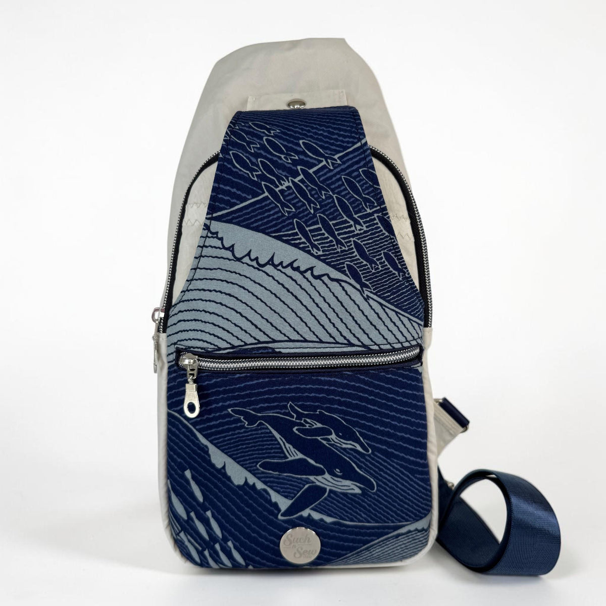 Oh Whale Sailcloth Sling Bag