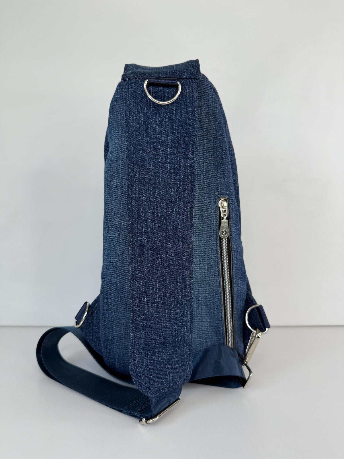Whale Life with Denim Sling Bag