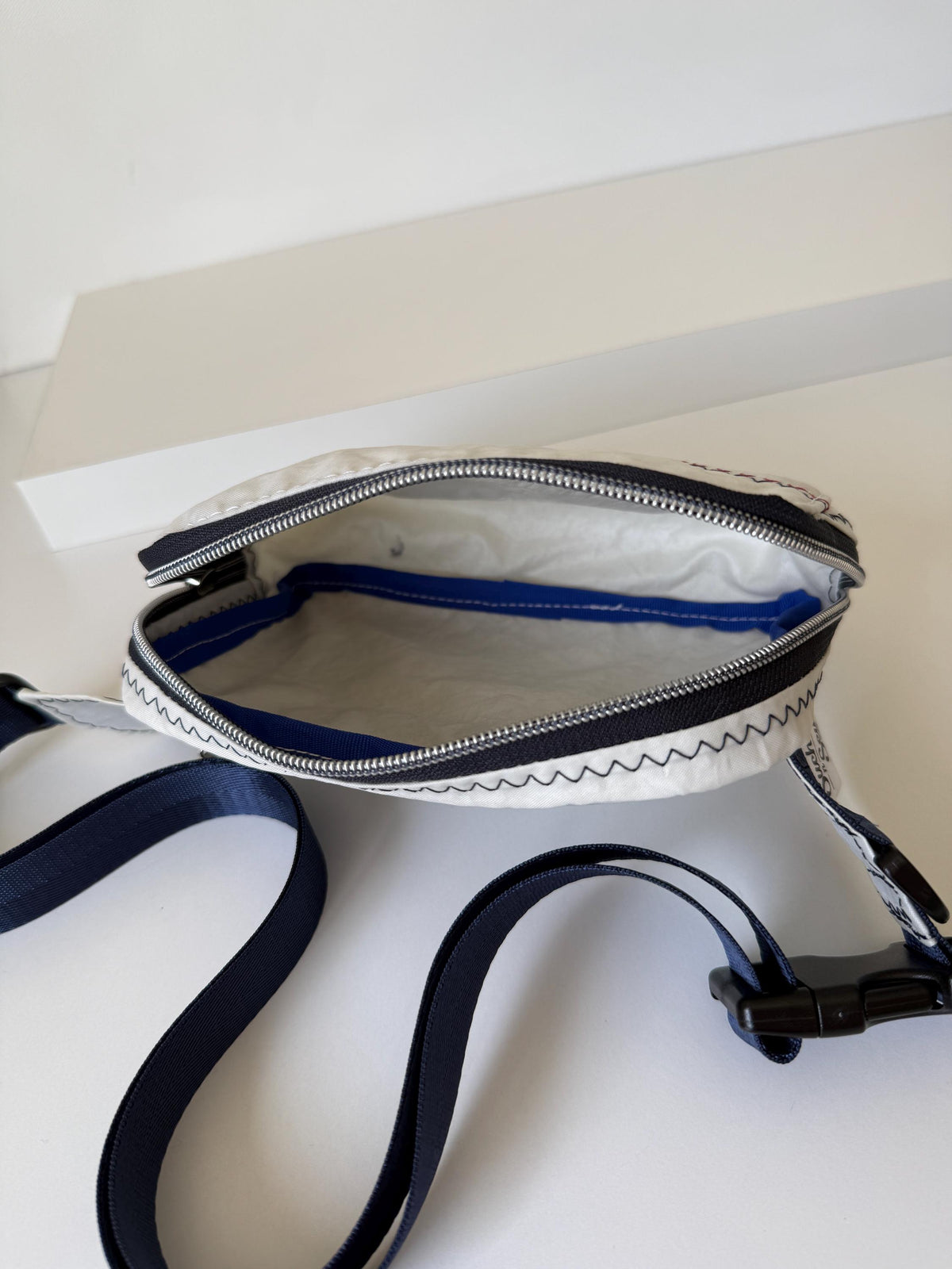 Small Upcycled Sailcloth Sling Bag Waist Pack