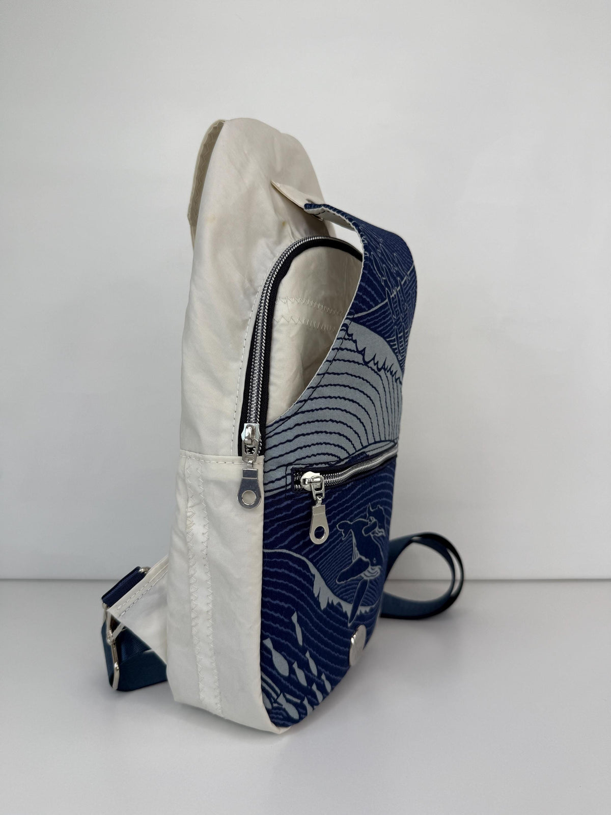 Oh Whale Sailcloth Sling Bag