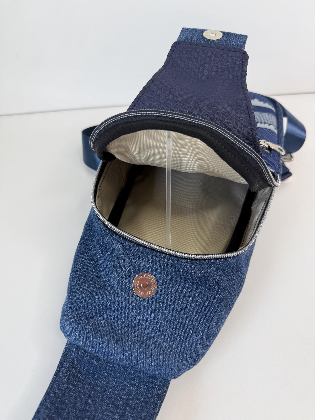 Whale Life with Denim Sling Bag