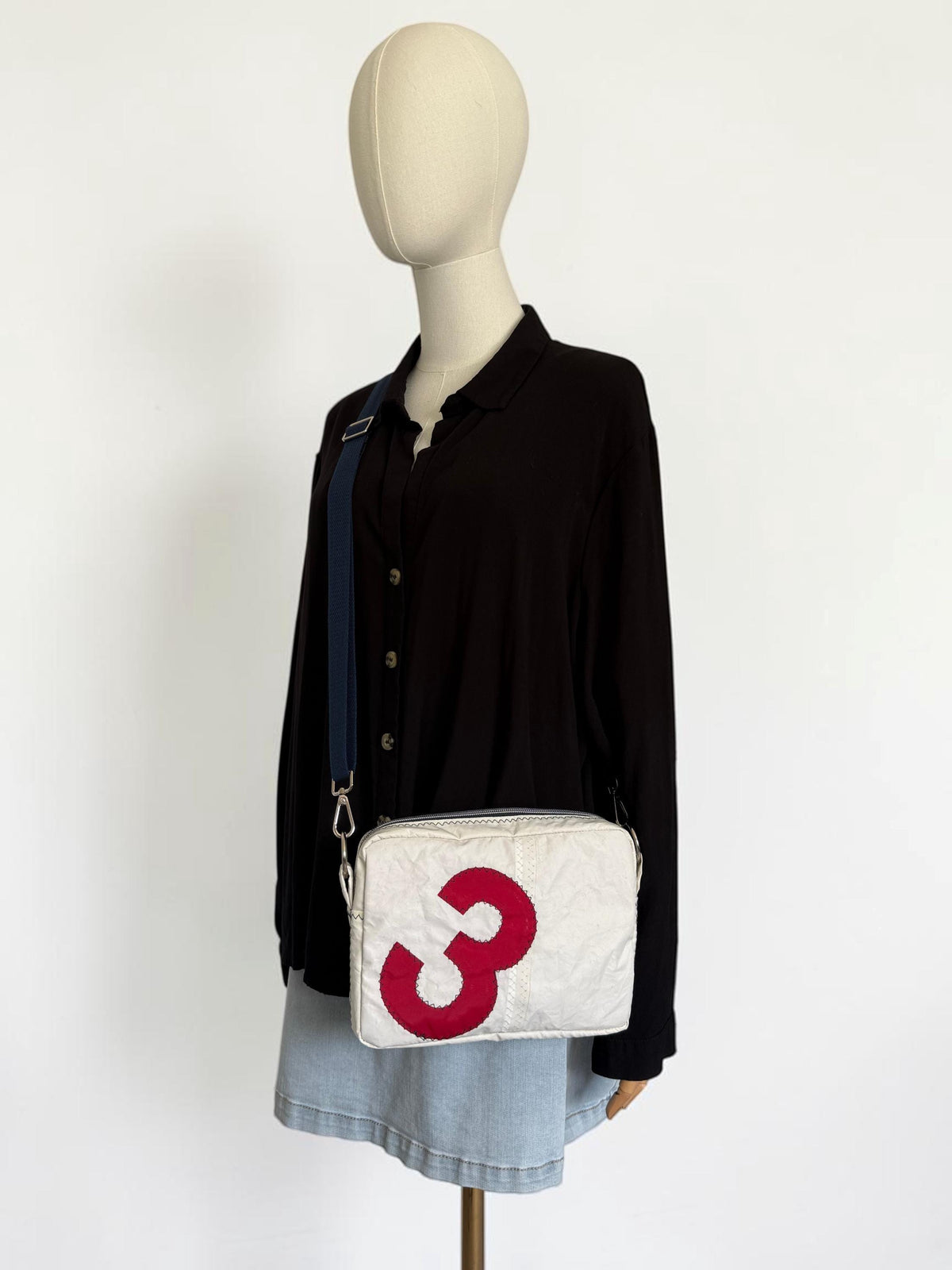 Upcycled Sailcloth Rectangular Crossbody