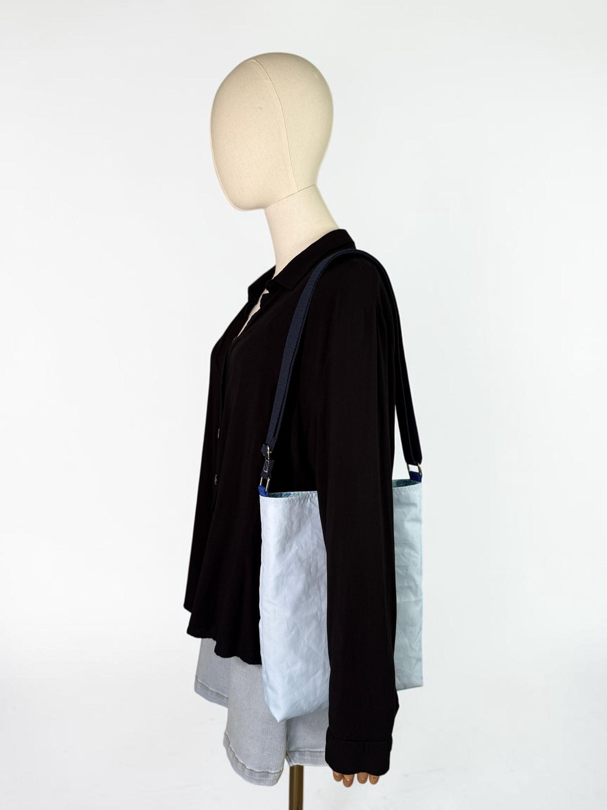 Upcycled Sailcloth Crossbody Tote Bag