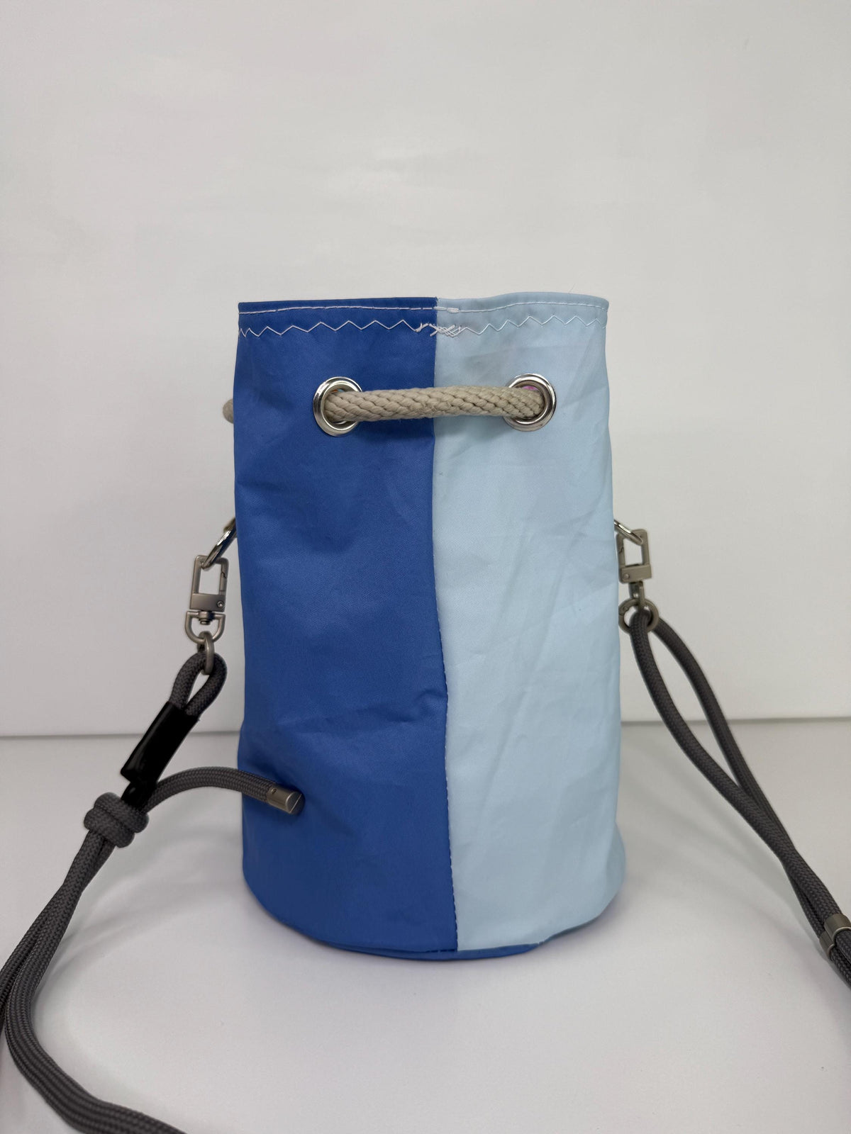Upcycled Sailcloth Bucket Bag Crossbody Purse