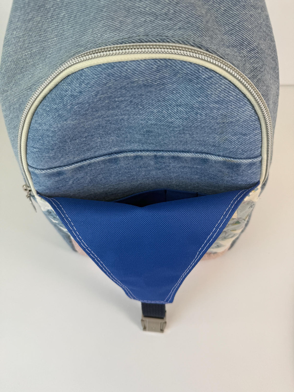 Upcycled Vintage Quilt and Denim Convertible Sling Bag to Backpack