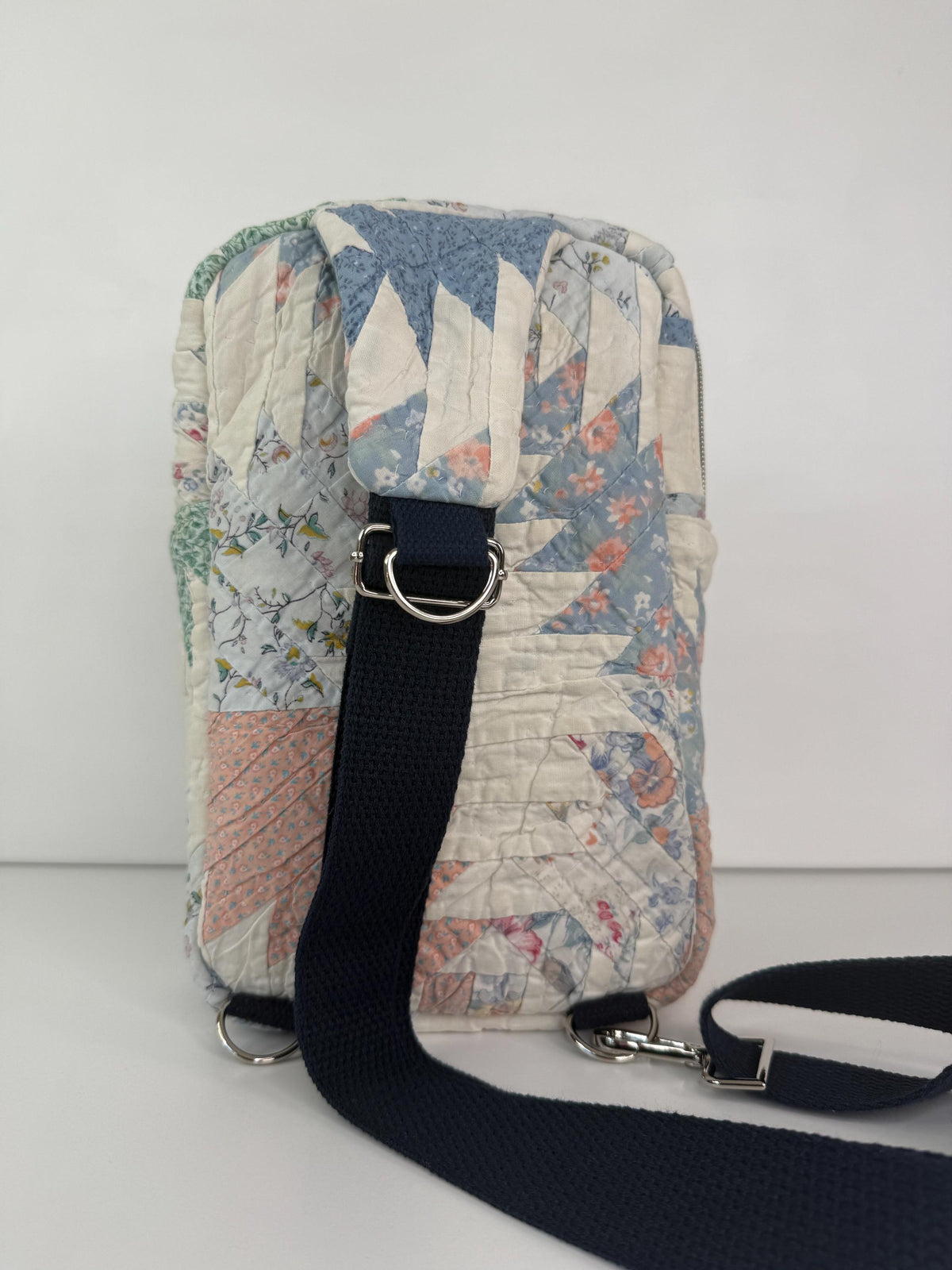 Upcycled Vintage Quilt Rectangular Sling Bag