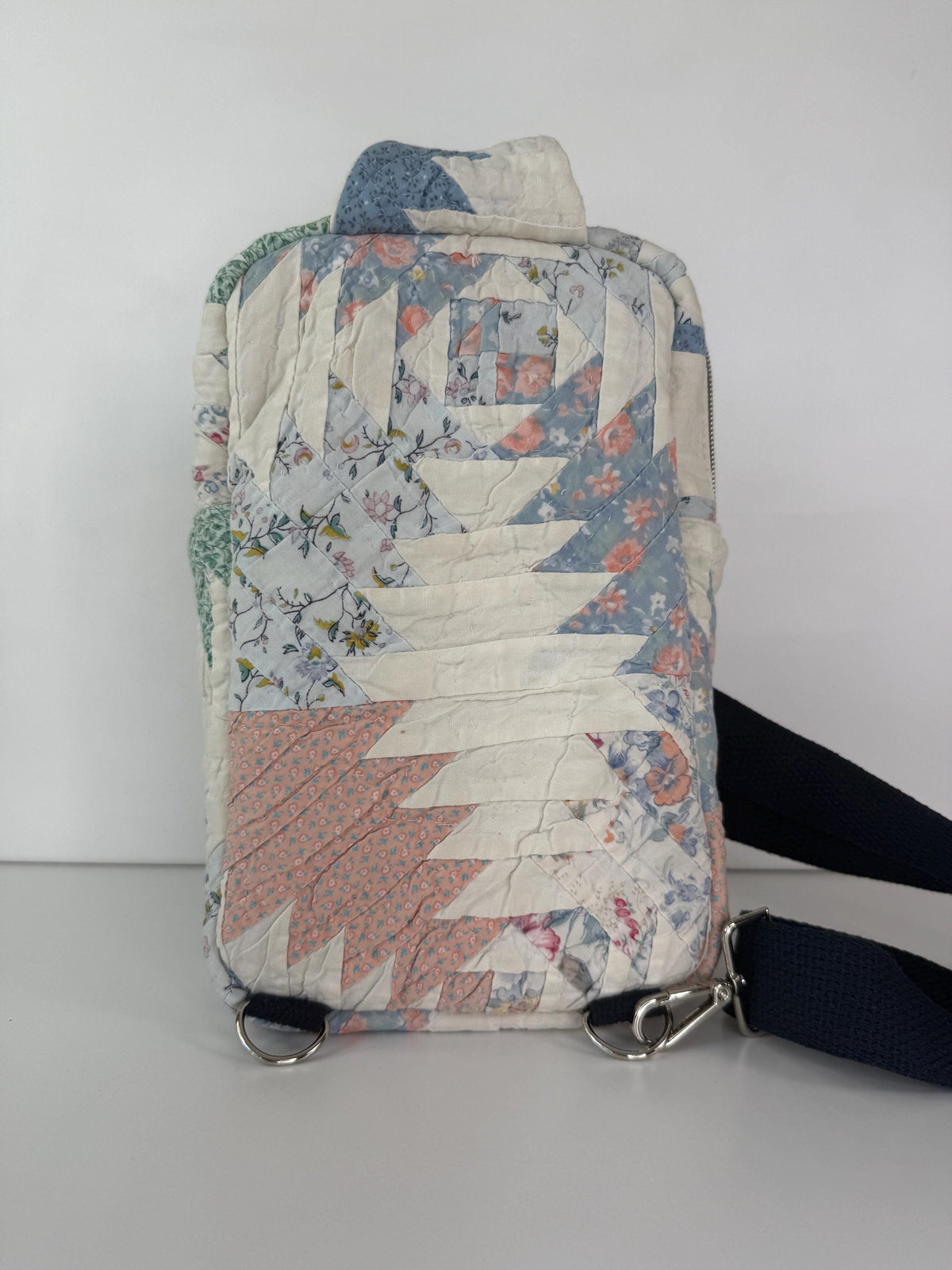 Upcycled Vintage Quilt Rectangular Sling Bag