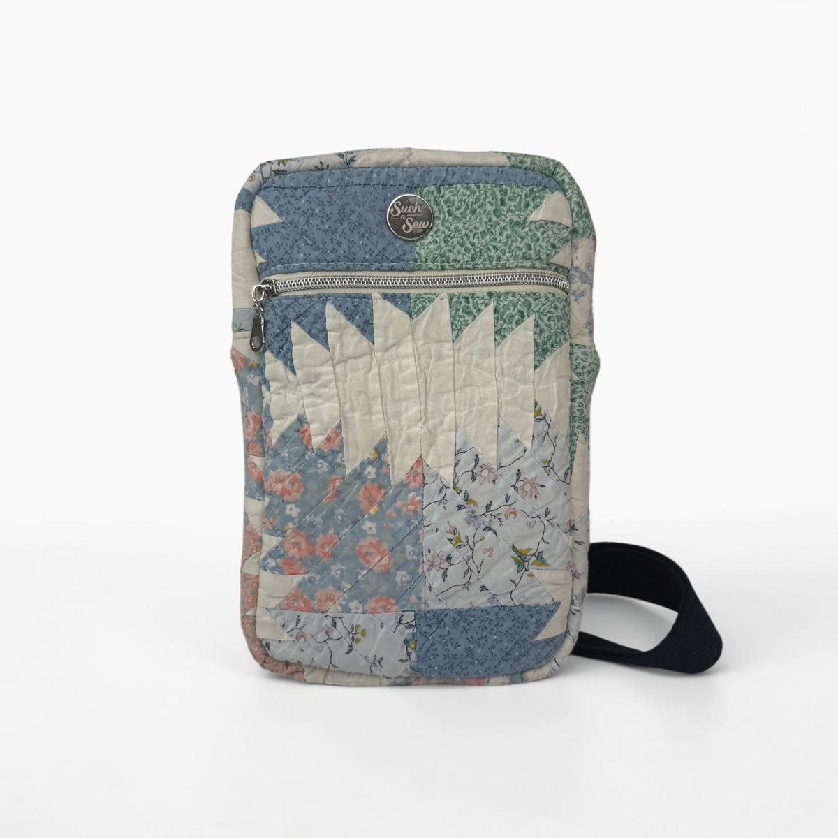 Upcycled Vintage Quilt Rectangular Sling Bag