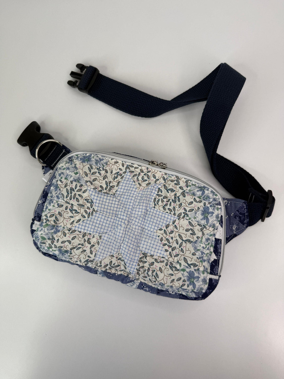 Large Upcycled Vintage Quilt Sling Bag Waist Pack