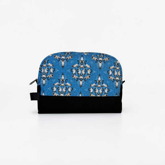 Damask Siamese Cats Large Zipper Pouch