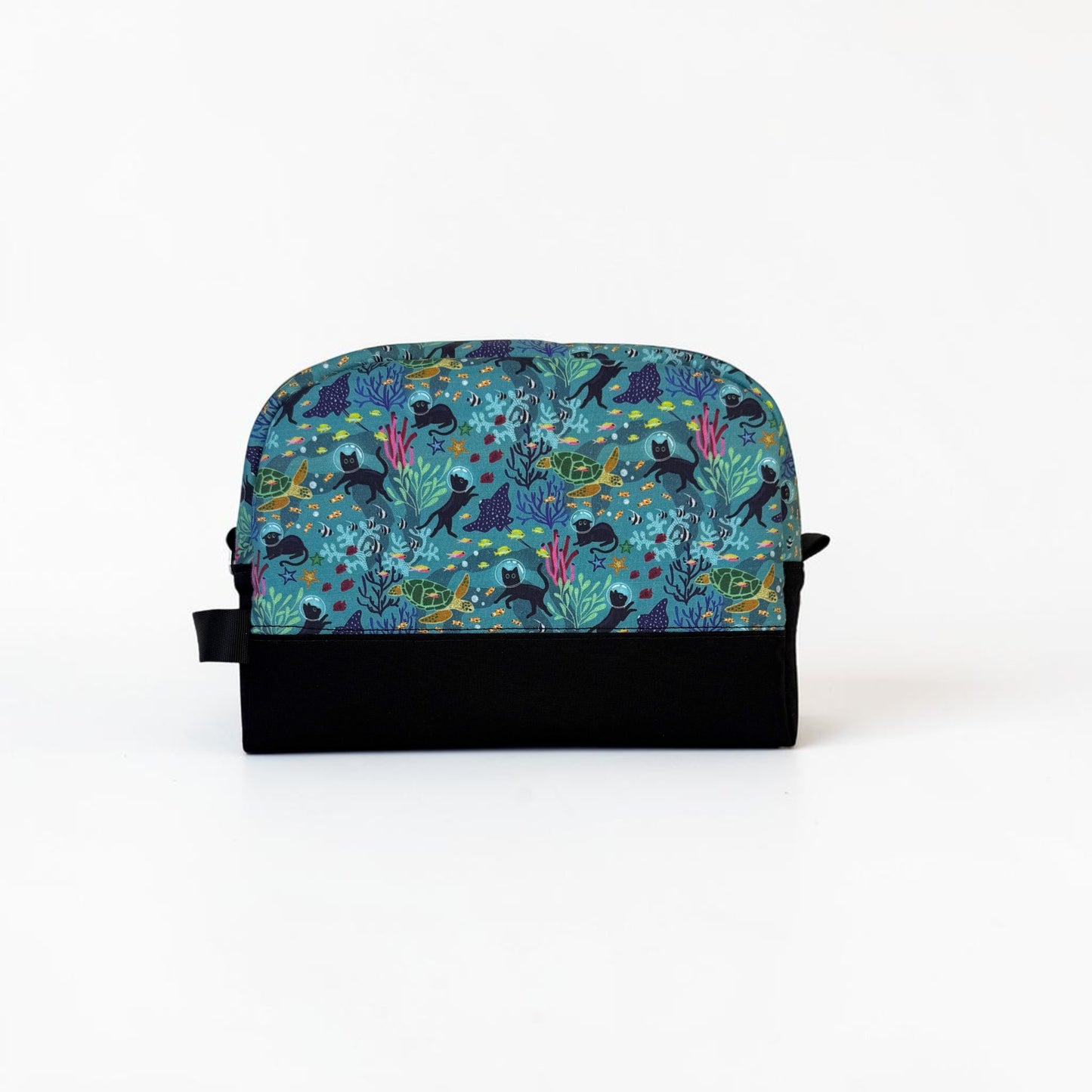 Scuba Diving Kitty Large Zipper Pouch
